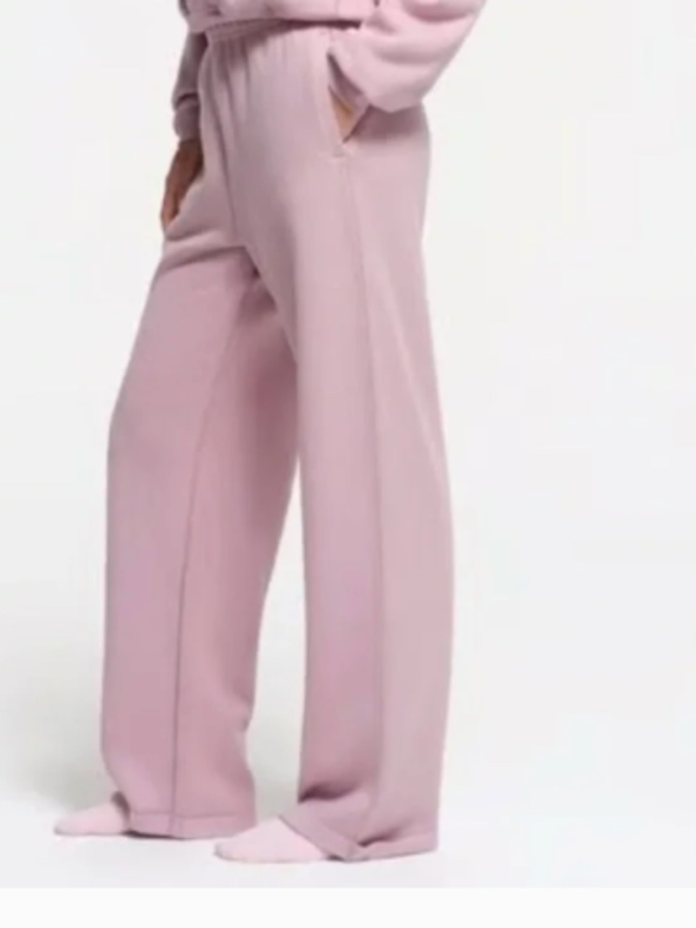 SKIMS Cotton Fleece Classic Straight Leg Pant Dusk (Size Medium) Lounge